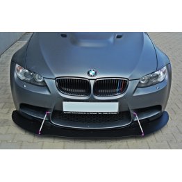 Накладка сплиттер на передний бампер вариант 3 на BMW M3 E92 / E93